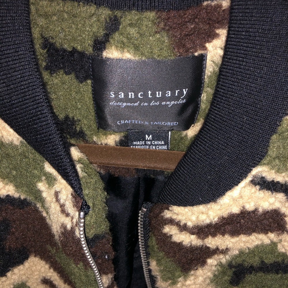 Sanctuary Camo Jacket Size Medium - image 2